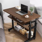 Mobiler Klapptisch Nachttisch, beweglicher Computer-Desktop-Tisch, Schlafzimmer, Heimschreibtisch, Arbeitszimmer, Schreibtisch, Verstellbarer Hubtisch Anhebbarer Nachttisch