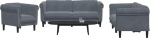 ZEYUAN 3209210 3-osaline diivanikomplekt tumehall samet, Lounge diivan, diivanid ja diivanid, l&otilde;&otilde;gastav diivan, diivan elutuppa
