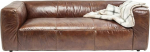 Kare Cubetto Disainersohva 2,5-kohaline pruunist nahast Lounge diivan Ehtne nahk Vintage Look (B x K x S) 2,2 x 0,67 x 1,1 m