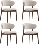 Massiivpuidust s&ouml;&ouml;gitoolide komplekt, kaasaegne ergonoomiline s&ouml;&ouml;gitoolide komplekt, elutoa hotellitoolid, restoranid, kangastoolid, Softpack toolid, 4 tk.