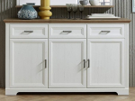 m&ouml;belando Jillana Sideboard Chest of Drawers Light Pine / Artisan Oak