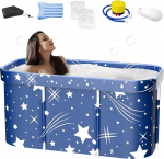 Kokkupandav vanni t&auml;iskasvanutele - kaasaskantav mobiilne iseseisev mitte-t&auml;ituv kuumale vannile ja j&auml;&auml;vannile (Star Blue)