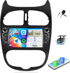 CAMECHO 2+64G 7-tolline navigatsiooniga autoraadio Peugeot 206 1998-2016 Citroen C2 2004-2008, Android 13 traadita Carplay Bluetooth HD raadio Androidiga auto WiFi FM/RDS GPS Mirror Link + Canbus tagantvaate kaamera