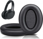 Asendusk&otilde;rvaklapid Sony WH-1000XM3 / WH1000XM3 k&otilde;rvaklappidele, mis &uuml;hilduvad WH-1000XM3 m&uuml;rasummutusega k&otilde;rvaklappidega Luksuslik pehme nahast m&auml;luvaht mustad
