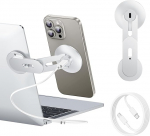 S&uuml;learvuti telefonihoidja, magnetiline telefoni alus, 15W kiire traadita laadija MagSafe jaoks iPhone 16/15/14/13/12 & k&otilde;ik telefonid Tesla jaoks, 180&deg; reguleeritav