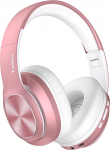 TuneFlux Bluetooth k&otilde;rvaklapid &uuml;le k&otilde;rva, 80 tundi aku kestvust, traadita Bluetooth k&otilde;rvaklapid 3 EQ režiimiga, HiFi Stereo, sisseehitatud mikrofon, kokkupandavad traadita k&otilde;rvaklapid (roosa kuld)