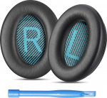 AHG Accessory House Global Quietcomfort 25 k&otilde;rvapadjad asenduspadjad, mis &uuml;hilduvad Bose QuietComfort 25 (QC25) m&uuml;rasummutusega k&otilde;rvaklappidega (must) Suurep&auml;rane mugavus | vastupidavus | eriti paksud