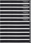 [12 Pack] 1 x 24" Hook and Loop korduvkasutatavad kinnituskaabli sidumisrihmad Wisdompro&reg; poolt - korduvkasutatavad, vastupidavad funktsionaalsed sidemed, et hoida oma kodu, kontorit, t&ouml;&ouml;ruumi segadustest kaablite segadustest.