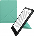 kwmobile &uuml;mbris &uuml;hildub Amazon Kindle Paperwhite (2024)/Colorsoft Case - Kunstnahast &uuml;mbris - eReader kaitsev &uuml;mbris - Cover Mint Green