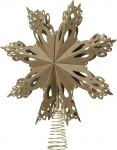 Broste Copenhagen j&otilde;ulut&auml;ht 70080347 J&otilde;ulupuu topper paberist naturaalses pruunis 30 cm