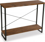Versa Taline kitsas m&ouml;&ouml;bel esikusse v&otilde;i esikusse, kaasaegne konsoollaud, m&otilde;&otilde;dud 80 x 30 x 100 cm (K x L x S), puit ja metall, v&auml;rv: must
