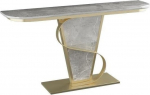 Moodne konsoollaud, kitsas metallist alusega sissep&auml;&auml;sulaud, diivanilaud, koridorilaud elutuppa, esikusse, fuajeesse, 80/100/120cm (v&auml;rv : Hall, suurus : 120cm), -1
