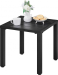 Yaheetech K&otilde;rvallaud aias V&auml;lislaud Metallist ruudukujuline aia laud Kompaktlaud 45 x 45 x 45,5 cm L x S x K Must