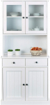 Inter Link tahke FSC m&auml;nni puit Country House Style Buffet, vitriinkapp