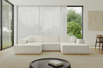 ALTDECOR IREA-U1-v2 nurgadiivan U-kujuline diivanvoodi nurgadiivan L-kujuline elutoa diivan 297 x 165 x 81 cm helehall