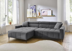 Stanislaw Living Landscape halli v&auml;rvi, Ottomani vasakpoolne, elektriline istme s&uuml;gavuse reguleerimine, metalljalad mustad pulbrilised, nosage vedrustus, pol&uuml;eetrivaht, sisaldab 2 dekoratiivpatja, 256 x 78 - 100 x 180 cm (B x K x S)