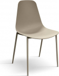 PAZZO DESIGN Alix Id_992 4 tooli komplekt Taupist pol&uuml;prop&uuml;leenist ja metallist jalgadega