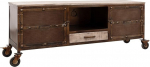 MASSIVMOEBEL24.DE TV-plaat Mango 150 x 40 x 60 cm Pruun lakitud rasket&ouml;&ouml;stus #219