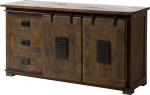 Massivmoebel24.de Raudtee Sideboard Mango Suurused, V&auml;rv: Pruun lakk, Suurus: 150 x 45 x 80 cm (B x S x K x K)