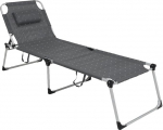 greemotion Lucca kokkupandav aia p&auml;ikesevoodi lamamistool koos pehmendatud peatoega, 5-tasandiline reguleeritav seljatugi Outdoor Camping Beach Poolside Patio Textilene Folding Relaxer Reclining Seat Chair, Hall