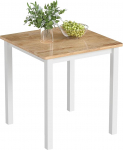 HOMCOM s&ouml;&ouml;gilaud 69 x 69 cm K&ouml;&ouml;gilaud 2-4 inimesele S&ouml;&ouml;gilaud V&auml;ike kaasaegne puidust laud v&auml;ikesesse tuppa K&ouml;&ouml;gi s&ouml;&ouml;gituba Tammepuust