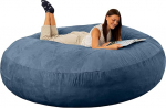 Jaxx 6 Foot Cocoon - 2-in-1 konverteeritav Bean Bag Bed & Large Bean Bag t&auml;iskasvanutele, merev&auml;e sinine