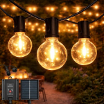M mimotec LED Solar String Lights Outdoor 7.5M Warm Light 2700K 15 lambid IP54 veekindel dekoratsioon aed-hoov fassaad Patio