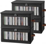 DVD hoiukast 43,5 x 22 x 22 cm DVD hoiukast t&otilde;mblukuga ja aknaga, 50 DVD-d Jewel Cases, 85 DVD-d Slim Cases ja 220 plaati CD Cases.