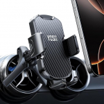 YOSH auto mobiiltelefoni hoidja Mercedes ventilatsiooni &uuml;mmargune, &uuml;hildub A/B/C/V klassi, GLA/GLC/GLK, tugev kolmnurkse konksu disainiga, iPhone Samsung Pixel triibuline v&auml;limus