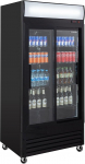 GastroHero Eco 630 Drinks Fridge with Light Attachment and Sliding Doors