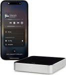 Eve Play (Apple Home) - Audio striimingu adapter AirPlay jaoks, automaatne latentsuse kompenseerimine, v&otilde;imas digitaal-analoog muundur, kolm heliv&auml;ljundit, Ethernet ja WiFi