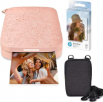 HP Sprocket Portable 2x3" Instant Print Printer (Pink) Zinc Paper Bundle