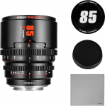 7artisans 85 mm T2.1 Cine Lens S35 Frame Compatible with Sony E Mount (C Frame), for Sony A6500/A6600/A6700/FX30/ZVE-10 (Black)