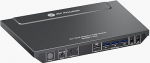 AV Access KVM Switch 2 PC 2 monitori, 4K @ 60Hz, 2K @ 144Hz, 1080P@240Hz, 4 USB 3.0 porti HDMI KVM Switch Dual Monitor, Ultra Wide Screen Keyboard Mouse Hotkey Switch, HDMI 2.0 koos 2 USB-kaablitega