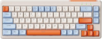 LexonElec X FREEWOLF M68 65% Drahtlose Gaming-Tastatur, QWERTY, BT/2.4G/Verkabelt, Leise Membran-Tastatur, Regenbogen-Backlit, 67 Tasten PBT-Tastenkappen, 2000mAh, Tragbar f&uuml;r Gamer/B&uuml;ro -Blau
