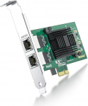 ipolex 1.25G Ethernet v&otilde;rgukaart, 2X RJ45+ port, 1GbE NIC koos Intel 82571 kontrolleriga, toetab Windows Server/Windows/Linux/VMware (ei toeta Windows XP, VMware ESXi 7, Mac OS)