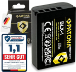 PATONA Protect BLX-1 aku 2600 mAh &uuml;hildub Olympus OM-1 OM-3 OM1 OM3 BLX1 BL-X1 BL X1 BLX 1 asendusaku NTC anduriga ja kuumakindel V1 korpus, tulekindel
