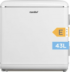 Comfee RCD50WH2EURT(E) v&auml;ike k&uuml;lmik, 47 liitrit, retro disain, mini lauak&uuml;lmik, k&uuml;lmikukamber, vaikne k&uuml;lmik kontorisse, koju, valge [energiaklass E]
