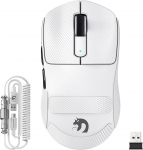MAMBASNAKE M3 39g &uuml;likerge traadita m&auml;nguhiir koos spiraalkaabliga, PixArt PAW3395PRO sensor, kuni 40000DPI, BT/2.4G traadita/juhtmega, 100M kl&otilde;psu mikro l&uuml;liti, PC/Xbox/PS/Mac (valge)