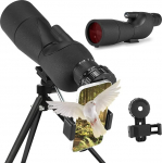 Spotting Scope Dual Focus Powerful Monocular for Adults 60mm Lens Large Vision Water Resistant Telescope for Wildlife Bird Watching Camping Travel Landscape Gifts for Men