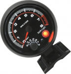 12 V automaatne tahhomeeter, 0-8000 U/min, Drehzahlmesser, Tacho-Messger&auml;t mit Schaltlicht, kompatibel f&uuml;r 1-8 Zylinder