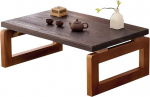 Klapptisch aus Massivholz - Vielseitiger Couchtisch f&uuml;r das Wohnzimmer, kompaktes Design f&uuml;r den Heimgebrauch, ideal f&uuml;r Erkerfenster und Arbeitszimmer