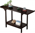 Konsoollaud, kitsas konsoollaud 2 riiuliga, laiem hoiupind, elutuppa, magamistuppa, r&otilde;dule, fuajeesse (50 x 100 x 33 cm/20 x 39 x 13 tolli)