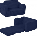 MeMoreCool Cord laste diivan, laste lamamistool, Baby Lounge diivan, mini diivan pehmeks nurgaks lastetoas, kokkupandav diivan poistele ja t&uuml;drukutele vanuses 1-3 aastat, sinine