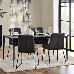 Julian Bowen Miami ristk&uuml;likukujuline s&ouml;&ouml;gilaud kiviplaadiga, kiltkivi hall, 76 x 120 x 80 cm