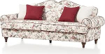 Elita 3,5-kohaline diivan kreemikas Country House Flowers Design Diivan 228 cm