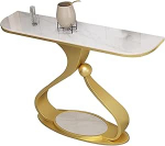 Stiilne t&auml;ispuidust poolringikujuline sissep&auml;&auml;sulaud Rooma samba baasiga, v&auml;ike konsoolne diivanilaud koridorile koos hoiuruumiga elutuppa ja esikusse (oranž A, 31,5 tolli)