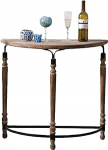 YTSJXN Konsolentisch Schmal,Flurtisch Halbrunder,Console Table,Beistelltisch Schmaler,Sofatisch,Schmales Regal,Couchtisch klein,f&uuml;r Wohnzimmer,Flur, Eingangsbereich,Einfachmontage(Wood)