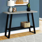 Country Style konsoollaud esikusse - kitsas pikk puidust diivanilaud kahe tasandiga, 39,4 tolli, maal&auml;hedane disain elutoa, koridori ja esiku s&auml;ilitamiseks ja kaunistamiseks