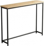 Moderner Konsolentisch mit rechteckiger Basis, Wandfl&auml;chen, seitlicher Flur, Eingangsbereich, schmaler Konsolentisch, 80/100/120 cm, schmaler Langer Tisch, Laptop-Schreibtisch, schmaler Sof